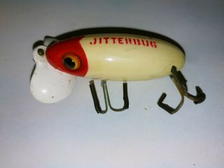 Vintage Fishing Lure Old Plastic Lip Jitterbug