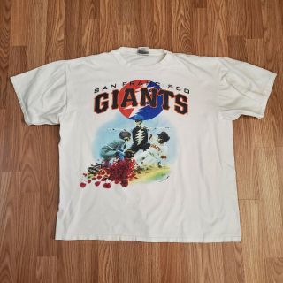 Very Rare Grateful Dead T Shirt Vtg Authentic San Francisco Giants Baseball Xl