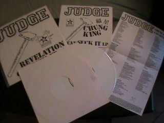 Judge - Revelation Can Suck It 10 " Lp 1st Press White Vinyl Hardcore Punk Rare