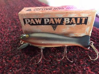 Vintage Paw Paw Caster Fishing Lure W Box Rare