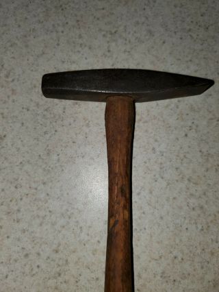 Rare Vintage Antique Cross Peen Tack Hammer Furniture Estate 2