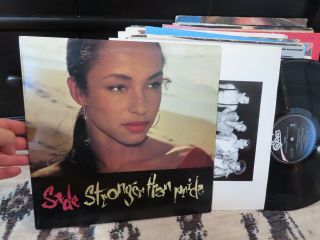Sade Lp Stronger Than Price - Rare 1988 Usa Press Epic Vg,  Vinyl Lowest $$