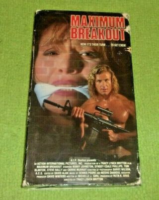Maximum Breakout Vhs Action Aip Video Bobby Johnston Rare 1992