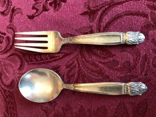 Holmes And Edwards Danish Princess Child’s Spoon And Fork