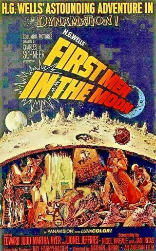 First Men In The Moon - Rare Sci - Fi Harryhausen Effects - 1964 16mm Orig.  Print