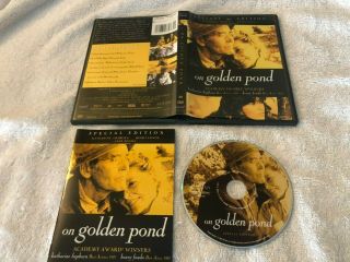 On Golden Pond (1981) Dvd Movie W/ Insert Rare Oop Henry Fonda Katherine Hepburn