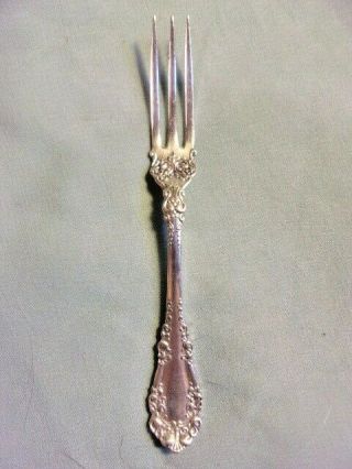 1847 Rogers Bros.  Silverplate Strawberry Fork,  Avon Pattern,  4 - 1/4 Inches Long