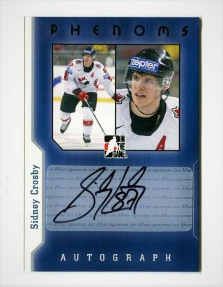 2006 Itg Phenoms Autographs Sc06 Sidney Crosby (in The Game) Sp Rare Sca - 6