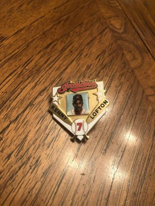 Rare Kenny Lofton Official Cleveland Indians Pin Logo Mlb Baseball