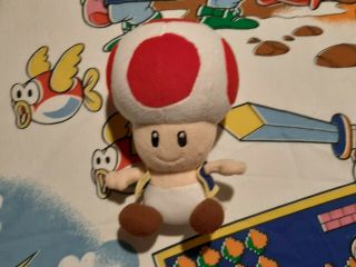 Rare 2003 Sanei Hudson Soft Mario Party 5 Toad Plush Sml Nintendo Toy Doll Mp5