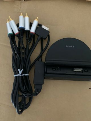 Sony Psp Go Docking Station/charging Cradle Base Psp - N340,  Cables (rare)