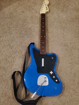 Fender Jaguar Wireless Guitar Blue Playstation 4 Model 051 - 064 Rock Band 4 Rare