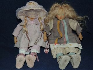 Rare Annette Himstedt Siri And Miri Kleine Dolls 11 " Tall