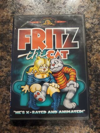 Fritz The Cat Rare 1972 Animated Adult Cartoon By Mgm,  Unrated Dvd Like