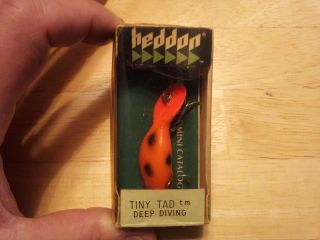 Nos,  Heddon Tiny Tad Deep Diving 1/4 Oz,  0390 Rfb Bo