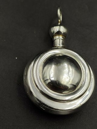 Vintage Mexico Taxco Sterling Silver 925 Perfume Bottle Pendant Scent Flask