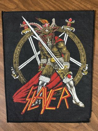 Slayer Vintage Show No Mercy Backpatch Ultra Rare 80 