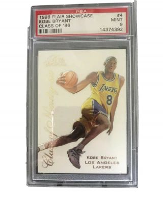 Rare Rc Psa 9 Kobe Bryant Class Of 96 - 97 Flair Showcase Limited To 20 Cards Made