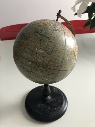 Rare 1908 Philips 6 Inch Terrestrial Cable Globe Supplied By A Franks Manchester