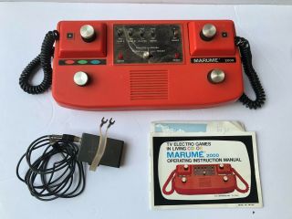 Extremely Rare 1976 Marume 2000 “pre - Atari” Pong Video Game Console W/ Og Box