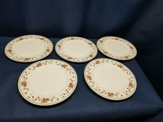 Vintage Sheffield Anniversary Porcelain Fine China Set/5 Dinner Plates Japan