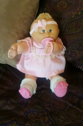 Vintage Cabbage Patch Kid PREEMIE Doll Pacifier OK Tag Cothes cpk NO POX 2