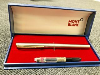 Montblanc Nobless Nib Gold 14k/ef Vintage Rare Fountain Pen Converter