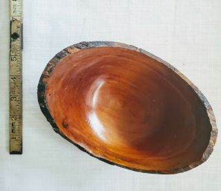Hand Carved Wood Bowl - Costa Rica Guanacaste Natural Wood Small Size