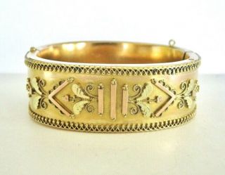 Lovely Antique Victorian English Gold Filled Bracelet 3