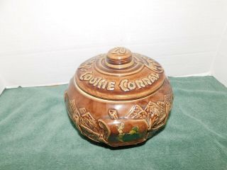 Rare Vintage Hopalong Cassidy Cowboy Cookie Corral Jar 1940 