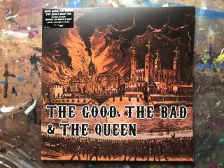 The Good The Bad And The Queen Heavyweight Vinyl Rare With Poster Blur Clash