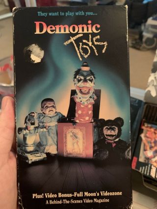 Demonic Toys Vhs Full Moon Horror Puppet Movie Film Rare