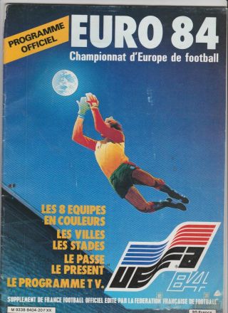 1984 European Championships Tournament Programme.  Rare
