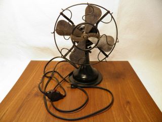 Rare Antique Vintage Westinghouse Whirlwind 280598 Electric Desk Fan 8 "