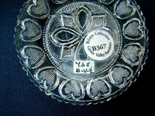 Antique Flint Glass Cup Plate Lee Rose 465 - B - V - 1 Variant; Lacy,  Boston Sandwich 3