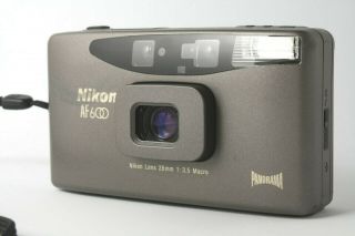 ::ex5,  Rare Gray:: Nikon Af 600 Qd Panorama Compact 35mm Film Camera Japan 0203
