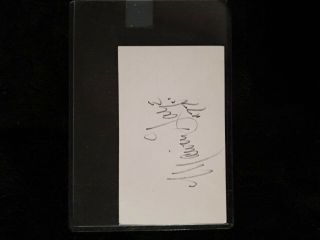 Marvin Gaye Signed/autographed Index Card " Dated 77 