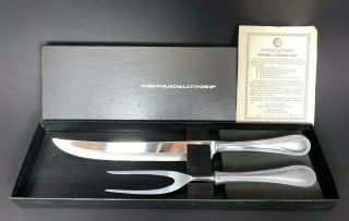 Towle Of Crisfield Cutlery 2 Piece Carving Knife & Fork Set Woodward And Lothrop