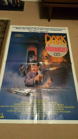 Rare Dark Side Of Midnight Theatrical Poster 27x40 Troma Cult Classic