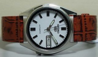 Vintage Seiko Automatic Day Date Mens Wrist Watch R725 Old Antique 2