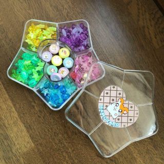 Tottoko Hamtaro Hamutaro Crystal Beads Set 5 Colors & Character Print Very Rare