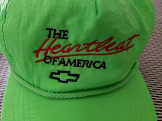 Vintage Chevy Heartbeat of America neon baseball hat cap snapback camaro truck 2