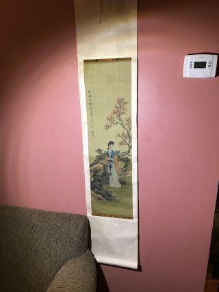 Oriental Art Chinese Old Scroll 100 Handpainted Painting