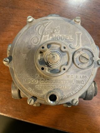 Impco Model J C1 - 34 Lp Regulator Propane Forklift Antique Vintage Clark Towmotor