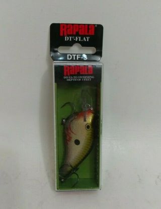 Rapala Dt - Flat 3 Crankbait Fishing Lure - Bleeding Olive Shiner