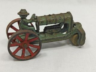 Hubley Arcade Cast Iron Steam Roller Driver Toy Antique