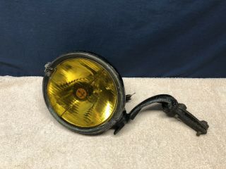 1 Very Rare Oem 1920’s - 30’s Trippe Safety Fog Speedlight Amber Glass Lens