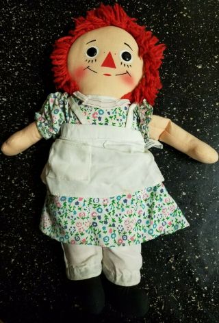 Vintage Knickerbocker Raggedy Ann Doll - 16 " - Very Good Vintage