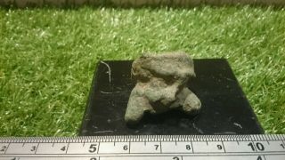 Very Rare Roman Bronze Statuette Part Of A Naked Male Midriff Found In York