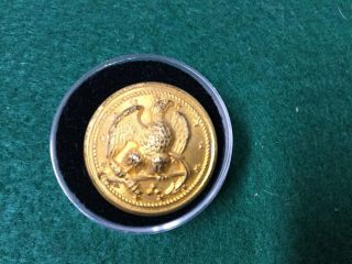Rare Civil War Era Brass U S Navy Coat Button W/ Shank - Maker - Josh Starkey - London